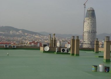 IMPERMEABILIZACIÓN DE CUBIERTA PLANA DE EDIFICIO INDUSTRIAL (Poble Nou, Barcelona)