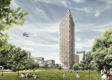 EDIFICIO DE MADERA CON 34 PLANTAS